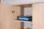 Drehtürenschrank / Kleiderschrank Kiunga 15, Farbe: Buche / Weiß - Abmessungen: 200 x 200 x 60 cm (H x B x T)