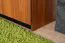Schrank Mojokerto 20, Farbe: Walnuss / Schwarz - Abmessungen: 194 x 55 x 39 cm (H x B x T)