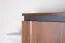 Schrank Mojokerto 20, Farbe: Walnuss / Schwarz - Abmessungen: 194 x 55 x 39 cm (H x B x T)