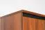 Schrank Mojokerto 21, Farbe: Walnuss / Schwarz - Abmessungen: 194 x 60 x 39 cm (H x B x T)