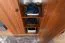 Kleiderschrank Mojokerto 24, Farbe: Walnuss / Schwarz - Abmessungen: 194 x 80 x 39 cm (H x B x T)