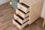 Rollcontainer Cianjur 17, Farbe: Eiche / Weiß - Abmessungen: 77 x 45 x 60 cm (H x B x T)