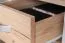 Rollcontainer Cianjur 17, Farbe: Eiche / Weiß - Abmessungen: 77 x 45 x 60 cm (H x B x T)