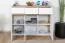 Jugendzimmer - Kommode Alard 06, Farbe: Eiche / Weiß - Abmessungen: 94 x 120 x 40 cm (H x B x T)