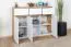 Jugendzimmer - Kommode Alard 06, Farbe: Eiche / Weiß - Abmessungen: 94 x 120 x 40 cm (H x B x T)