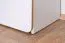 Jugendzimmer - Schrank Dennis 07, Farbe: Esche / Weiß - Abmessungen: 188 x 80 x 40 cm (H x B x T)