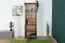 Vitrine Trevalli 2, Farbe: Eiche / Schwarz - Abmessungen: 194 x 60 x 40 cm (H x B x T)