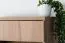 Vitrine Trevalli 2, Farbe: Eiche / Schwarz - Abmessungen: 194 x 60 x 40 cm (H x B x T)