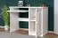 Schreibtisch Kiefer massiv Vollholz weiß lackiert Junco 192 - Abmessung 75 x 100 x 55 cm