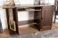 Moderner Schreibtisch Kiefer massiv Vollholz Wallnussfarben Junco 193, 75 x 145 x 57 cm, geräumig und stabil, mit 3 Fächer, ausziehbaren Tastaturfach, Abstellplatz für PC