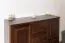 Kommode mit viel Stauraum Kiefer massiv Vollholz Walnussfarben Junco 164, mit sechs Fächern, 100 x 121 x 41 cm, mit vier geräumigen Schubladen