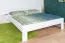 Weißes Doppelbett Buche Massivholz 114, Gästebett, inkl. Lattenrost, Liegefläche 180 x 200 cm, robust und stabil, hochwertig verarbeitet, einfache Montage