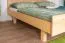 Doppelbett / Gästebett Buche massiv Vollholz natur 116, inkl. Lattenrost - Abmessung 180 x 200 cm