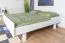 Jugendbett Buche Vollholz 116, in Weiß, inkl. Lattenrost, Matratzenmaße 180 x 200 cm, modernes Design, einfache und schnelle Montage