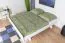 Jugendbett Buche Vollholz 116, in Weiß, inkl. Lattenrost, Matratzenmaße 180 x 200 cm, modernes Design, einfache und schnelle Montage