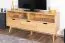 TV-Unterschrank Eiche massiv natur Aurornis 58 - Abmessungen: 64 x 142 x 40 cm (H x B x T)