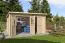 Gartenhaus Landtraum 02 - 28 mm Blockbohlenhaus, Grundfläche: 7,33 m², Pultdach