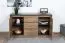 Wohnzimmer Komplett - Set C Selun, 6-teilig, Farbe: Eiche Dunkelbraun / Grau