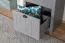 Schrank Segnas 08, Farbe: Grau - 198 x 62 x 42 cm (H x B x T)