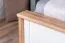 Doppelbett Lotofaga 22, Farbe: Weiß / Walnuss - Liegefläche: 160 x 200 cm (B x L)