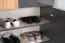 Schuhschrank Vaitele 04, Farbe: Anthrazit Hochglanz / Walnuss - 101 x 76 x 35 cm (H x B x T)
