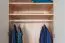 Drehtürenschrank / Kleiderschrank 18, Farbe: Buche / Weiß - 236 x 84 x 56 cm (H x B x T)