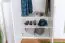 Drehtürenschrank / Kleiderschrank mit Rahmen Siumu 26, Farbe: Weiß / Weiß Hochglanz - 226 x 322 x 60 cm (H x B x T)