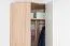 Kinderzimmer - Drehtürenschrank / Eckkleiderschrank Benjamin 20, Farbe: Buche / Weiß - 236 x 86 x 86 cm (H x B x T)
