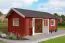 Gartenhaus G292 Schwedenrot inkl. Fußboden - 40 mm Blockbohlenhaus, Grundfläche: 22,42 m², Satteldach