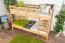 Etagenbett 90 x 190 cm für Erwachsene "Easy Premium Line" K17/n, Buche Massivholz Natur lackiert, teilbar