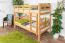 Stockbett 90 x 190 cm für Erwachsene "Easy Premium Line" K17/n, Buche Massivholz Natur lackiert, teilbar