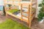 Stockbett 90 x 190 cm für Erwachsene "Easy Premium Line" K17/n, Buche Massivholz Natur lackiert, teilbar