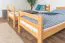 Etagenbett 90 x 190 cm für Erwachsene "Easy Premium Line" K17/n, Buche Massivholz Natur lackiert, teilbar