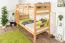 Stockbett 90 x 200 cm für Erwachsene "Easy Premium Line" K17/n, Buche Massivholz Natur lackiert, teilbar
