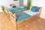 Etagenbett / Stockbett 90 x 200 cm "Easy Premium Line" K17/n inkl. Liegeplatz und 2 Abdeckblenden, Buche Massivholz Natur lackiert, teilbar