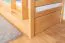 Etagenbett / Stockbett 90 x 200 cm "Easy Premium Line" K17/n inkl. Liegeplatz und 2 Abdeckblenden, Buche Massivholz Natur lackiert, teilbar
