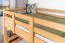 Etagenbett / Stockbett 90 x 200 cm "Easy Premium Line" K17/n inkl. Liegeplatz und 2 Abdeckblenden, Buche Massivholz Natur lackiert, teilbar
