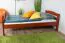 Hochbett 90 x 200 cm, "Easy Premium Line" K22/n, Buche Massivholz kirschfarben, teilbar