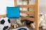 Kinderbett / Hochbett "Easy Premium Line" K22/n, Buche Vollholz massiv Natur - Liegefläche: 90 x 190 cm
