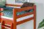 Hochbett 90 x 190 cm für Erwachsene, "Easy Premium Line" K22/n, Buche Massivholz kirschfarben, teilbar