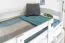 Hochbett "Easy Premium Line" K22/n, Buche Vollholz massiv Weiß - Liegefläche: 90 x 190 cm