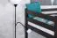 Hochbett 120 x 200 cm "Easy Premium Line" K23/n, Buche Massivholz Schokobraun lackiert, teilbar