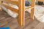Kinderbett / Hochbett "Easy Premium Line" K23/n, Buche Vollholz massiv Natur lackiert, teilbar - Liegefläche: 120 x 190 cm