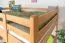 Kinderbett / Hochbett "Easy Premium Line" K23/n, Buche Vollholz massiv Natur lackiert, teilbar - Liegefläche: 120 x 190 cm