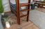 Hochbett 140 x 200 cm "Easy Premium Line" K23/n, Buche Massivholz Dunkelbraun lackiert, teilbar
