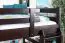 Hochbett 140 x 200 cm "Easy Premium Line" K23/n, Buche Massivholz Schokobraun lackiert, teilbar