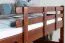 Hochbett 160 x 200 cm "Easy Premium Line" K23/n, Buche Massivholz Dunkelbraun lackiert, teilbar