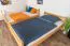 Etagenbett / Stockbett 120 x 200 cm für Kinder "Easy Premium Line" K24/n, Kopf- und Fußteil gerade, Buche Massivholz Natur lackiert, teilbar