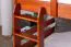 Etagenbett / Stockbett 120 x 200 cm "Easy Premium Line" K24/n, Kopf- und Fußteil gerade, Buche Massivholz Kirschfarben lackiert, teilbar