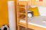 Stockbett mit Rutsche 80 x 200 cm, Buche Massivholz Natur lackiert, umbaubar in zwei Einzelbetten, "Easy Premium Line" K29/n